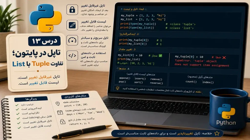 تاپل در پایتون