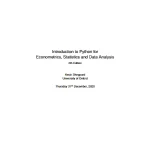 خرید و دانلود کتاب Introduction to Python for Econometrics, Statistics and Data Analysis اثر Kevin Sheppard
