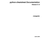 خرید و دانلود کتاب python-cheatsheet Documentation اثر crazyguitar
