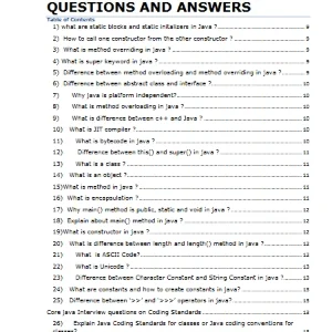 کتاب 240 Core Java Interview Questions (۲۴۰ سؤال مصاحبه جاوا) نسخه انگلیسی PDF