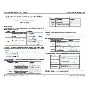 کتاب Data Manipulation with Python (دست‌کاری داده‌ها با پایتون) نسخه انگلیسی PDF